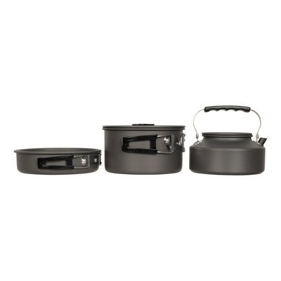 Mountain Warehouse Camping Cookware Set Charcoal (One Size) from B&Q