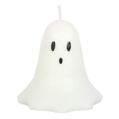 Something Different Unscented Ghost Candle White (One Size) from B&Q