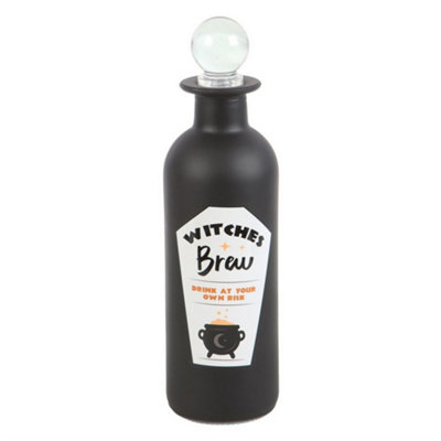 Something Different Witches Brew Gl Potion Bottle Black (One Size) from B&Q