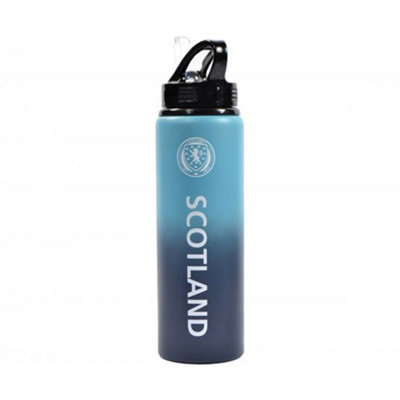 Scottish Fa Fade Aluminium 750Ml Water Bottle Blue/white (One Size) from B&Q