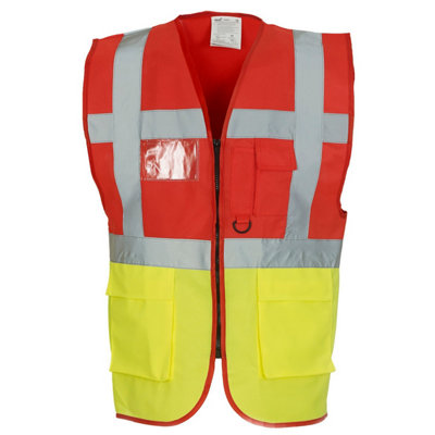 Yoko Unisex Adult Executive Hi-Vis Waistcoat from B&Q