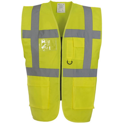 Yoko Unisex Adult Executive Hi-Vis Waistcoat from B&Q