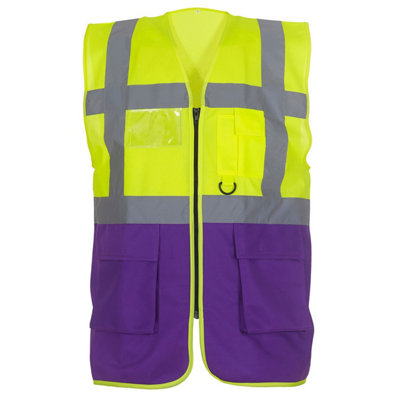 Yoko Unisex Adult Executive Hi-Vis Waistcoat from B&Q