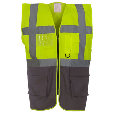 Yoko Unisex Adult Executive Hi-Vis Waistcoat from B&Q
