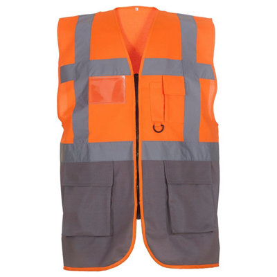 Yoko Unisex Adult Executive Hi-Vis Waistcoat from B&Q