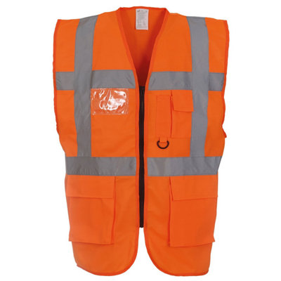 Yoko Unisex Adult Executive Hi-Vis Waistcoat from B&Q