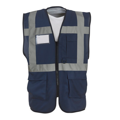 Yoko Unisex Adult Executive Hi-Vis Waistcoat from B&Q