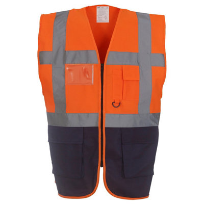 Yoko Unisex Adult Executive Hi-Vis Waistcoat from B&Q