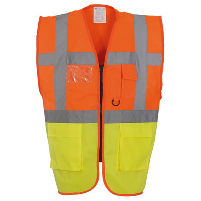 Yoko Unisex Adult Executive Hi-Vis Waistcoat from B&Q