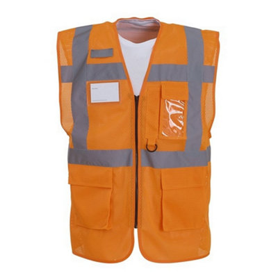 Yoko Mens Executive Mesh Hi-Vis Vest from B&Q