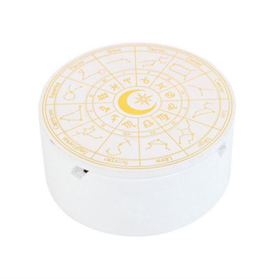 Something Different Astrology Wheel Jewellery Box White (One Size) from B&Q
