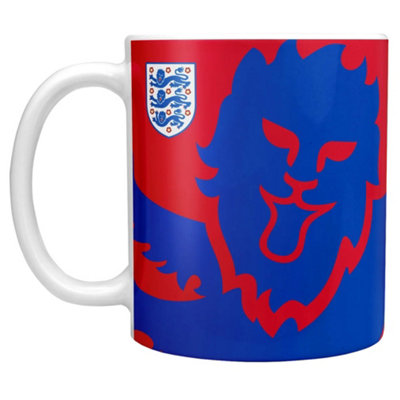 B&Q England Fa Slogan Mug (One Size) Red/Blue