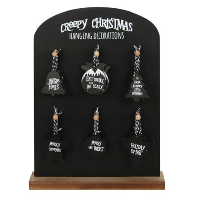 Something Different Creepy Hanging Sign Set (Pack Of 36) - Black - Image 3