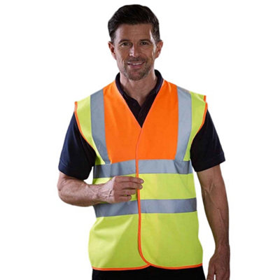  - Yoko Mens Band & Brace Hi-Vis Waistcoat