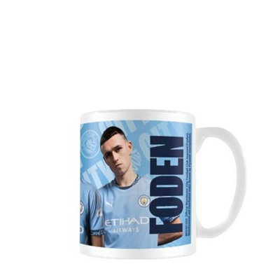 Manchester City Fc Phil Foden 325Ml Mug Blue/white (One Size) from B&Q