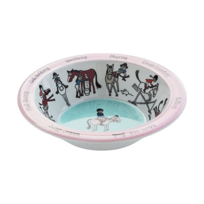 Tyrrell Katz Horse Bowl White/pink (One Size) from B&Q
