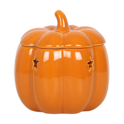 B&Q Something Different Autumn Accents Pumpkin Wax Melt Burner (One Size) Orange
