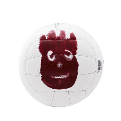 Wilson Cast Away Mr Wilson Synthetic Leather Volleyball White/maroon (Mini) from B&Q