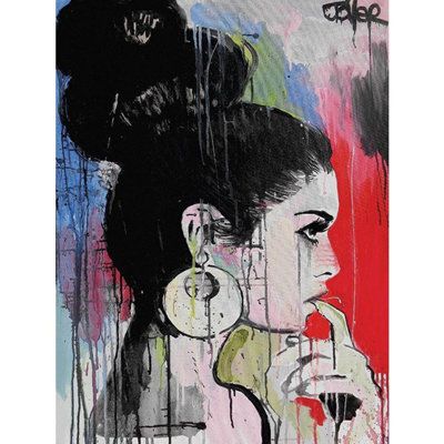 B&Q Loui Jover Planets Canvas Print Multicoloured (50Cm X 40Cm) 50Cm