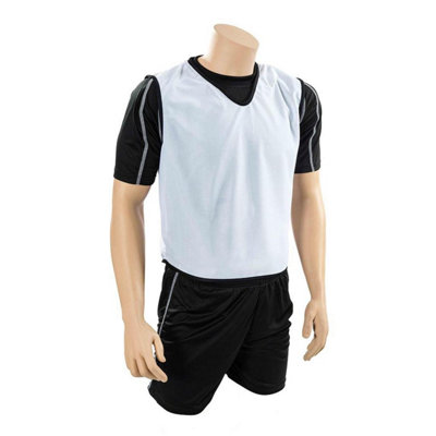  - Precision Childrens/kids Plain Mesh Training Bib White (10-14 Years)