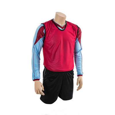  - Precision Childrens/kids Plain Mesh Training Bib Red (10-14 Years)