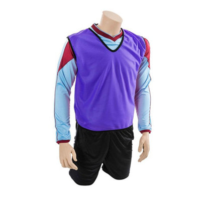  - Precision Childrens/kids Plain Mesh Training Bib Purple (2-3 Years)