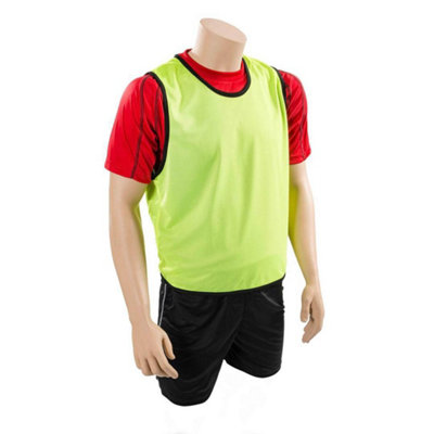  - Precision Childrens/kids Plain Mesh Training Bib Fluorescent Yellow (10-14 Years)