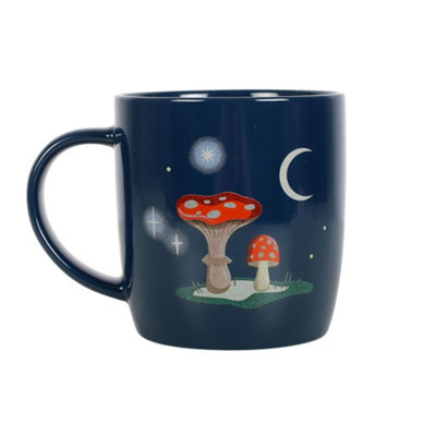 Something Different Gnome Sweet Gnome Mushroom Mug Navy Blue (One Size) from B&Q