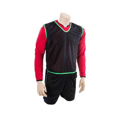  - Precision Unisex Adult Plain Mesh Training Bib Black (15 Years)