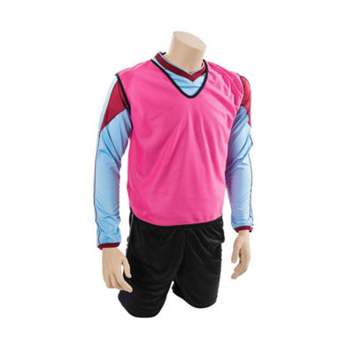  - Precision Unisex Adult Plain Mesh Training Bib Pink (15 Years)