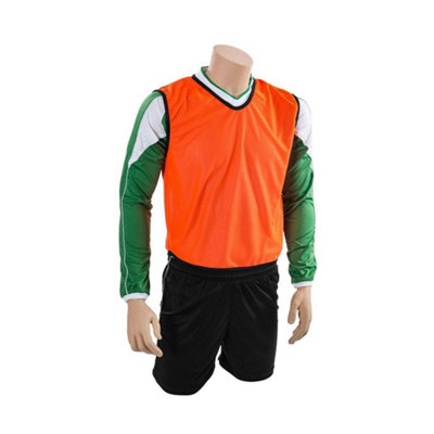  - Precision Unisex Adult Plain Mesh Training Bib Fluorescent Orange (15 Years)