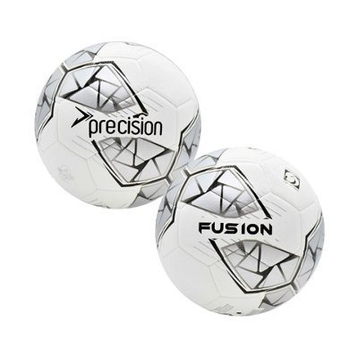 B&Q White/Silver/Black Precision Fusion Fifa Basic Training Ball (5) Size 5