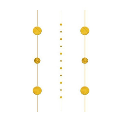 Amscan String Hanging Decoration Gold (One Size) from B&Q
