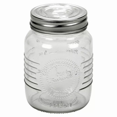 Urbn-Chef Urbnchef 0.5 Litre Airtight Preserve Jar Glass Food Kitchen Storage Containers from B&Q
