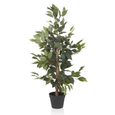Urbn-Living Urbnliving Large 95Cm Artificial Plants Garden Feature Faux Plant Tree Pot Standard Green from B&Q