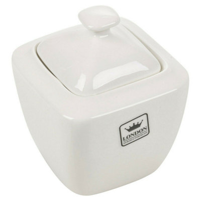 Urbn-Living Urbnliving 9Cm Width Traditional Porcelain Ceramic Sugar Bowl from B&Q