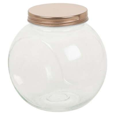 B&Q -  Urbnliving 1.6L Hermetic Air Tight Preserve Jars Glass Food Kitchen Storage Containers Design