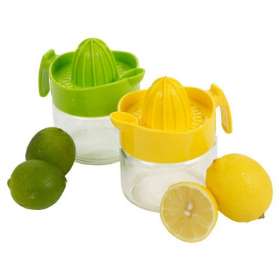 Urbn-Chef Lemon Squeezer Manual Citrus Fruit Juicer Lime Orange Fruit Press Juice Set Of 2 from B&Q