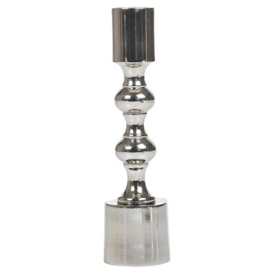 Urbn-Living Urbnliving 16Cm Silver Metal Candlesticks Wedding Table Candle Stick Dinner Holders from B&Q