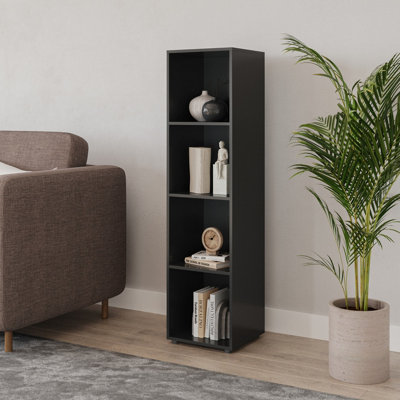 Urbn-Living Urbnliving 120Cm Height Black 4-Cube Shelving UnitTall from B&Q