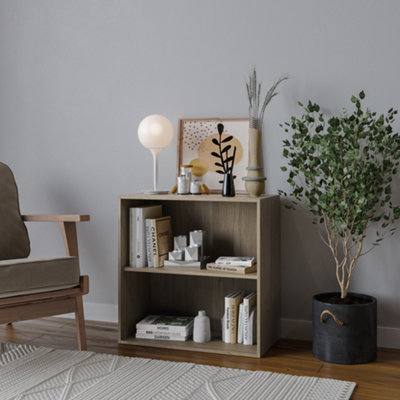Urbn-Living Urbnliving 60Cm Height Oak 2 Tier Wooden Cabinet from B&Q