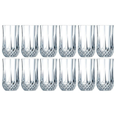 Urbn-Living Urbnliving 360Ml Eclat Cristal D'arques Hi-Ball Tumbler Glass Set Of 12 from B&Q