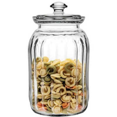 Urbn-Living Urbnliving 1.5L Clear Glass Food Storage Jar With Lid from B&Q