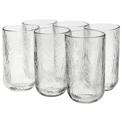 Urbn-Living Set Of 6 Pasabahce Single Long Drink Tumbler 355Ml