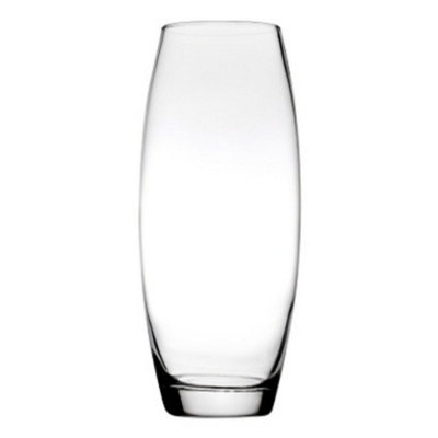 Urbn-Living Urbnliving 26Cm Height Clear Glass Bent Wedding Vase Flower Pot from B&Q