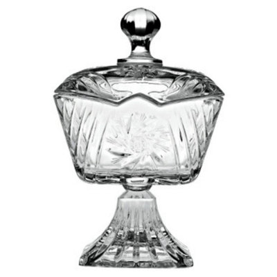 Urbn-Living Urbnliving 16Cm Height Crystalline Sugar Candy Bowl Centerpiece With Stand from B&Q