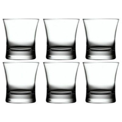 Urbn-Living Urbnliving 9Cm Height Clear Glass Water Tumbler Drinking Glass Set Of 6 from B&Q
