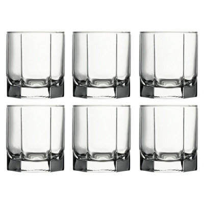 Urbn-Living Urbnliving 15Cm Height Clear Glass Beverage Tumbler Glass Set Of 6 from B&Q