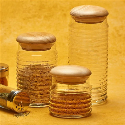 Urbn-Living Urbnliving 630 Ml Glass Storage Jars With Airtight Sealed from B&Q