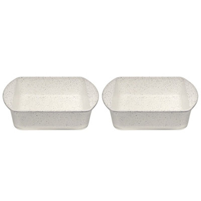 Urbn-Living Urbnliving 2L Clear Glass Large Square Baking Dish Set Of 2 from B&Q